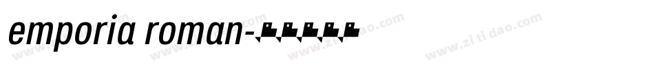 emporia roman字体转换
